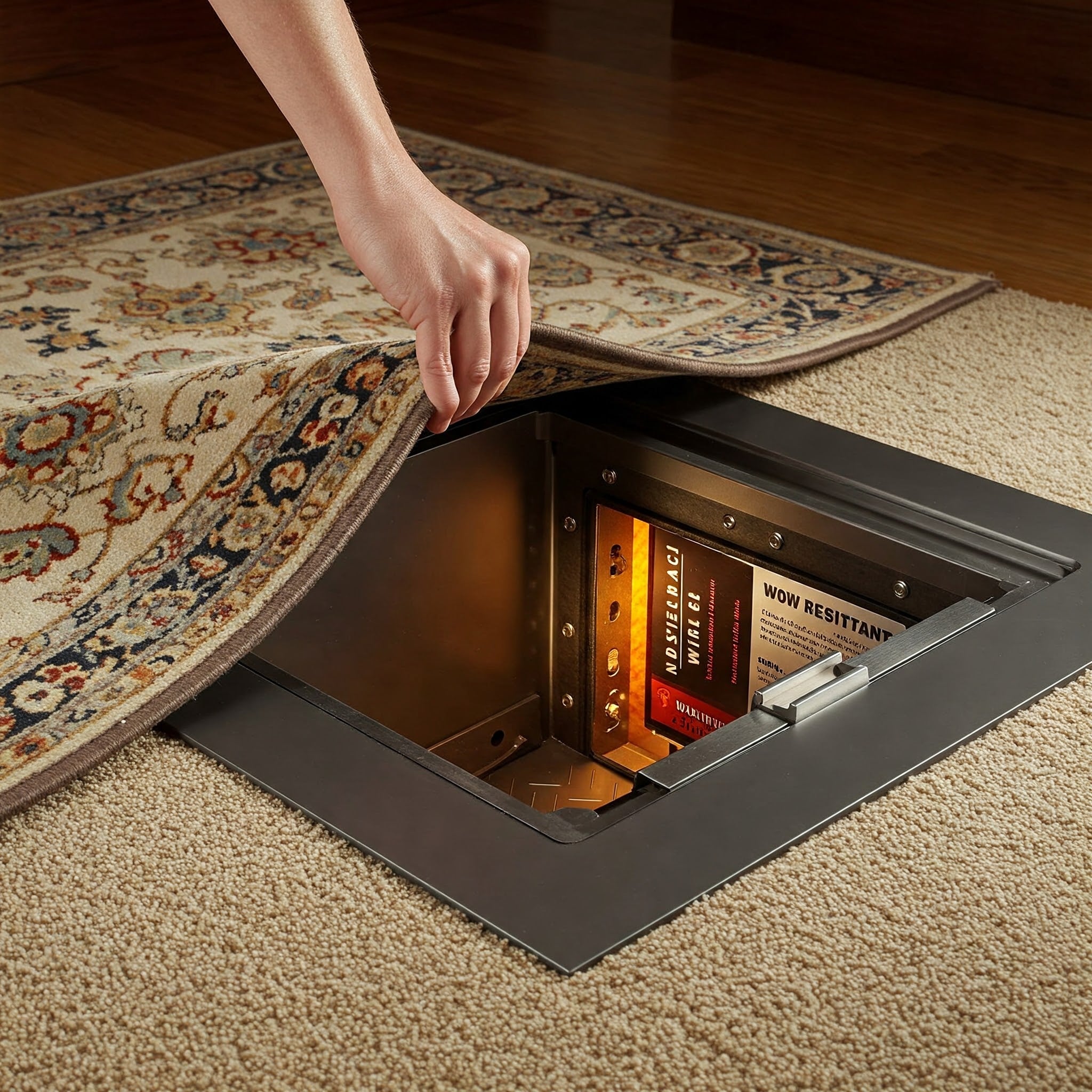 SecureNest Hidden Floor Safe – Safeguard Safe
